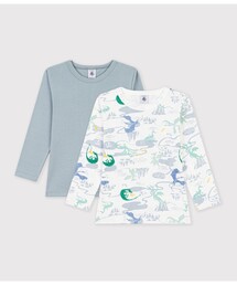 PETIT BATEAU（プチバトー）の「プリント長袖Tシャツ2枚組（インナーウェア/肌着）」
