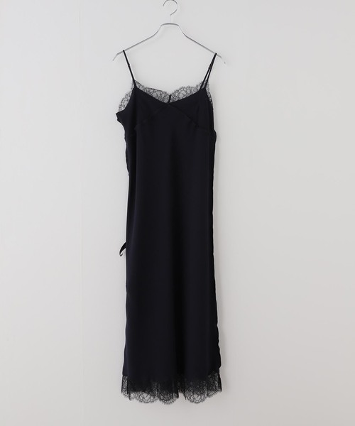 AP STUDIO(エーピーストゥディオ)の「Lace Trimmed Dress 1(NV)(ワンピース・レディース・ネイビー・FREE)」の6枚目の写真