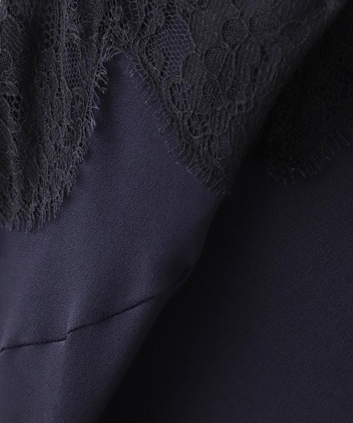 AP STUDIO(エーピーストゥディオ)の「Lace Trimmed Dress 1(NV)(ワンピース・レディース・ネイビー・FREE)」の2枚目の写真