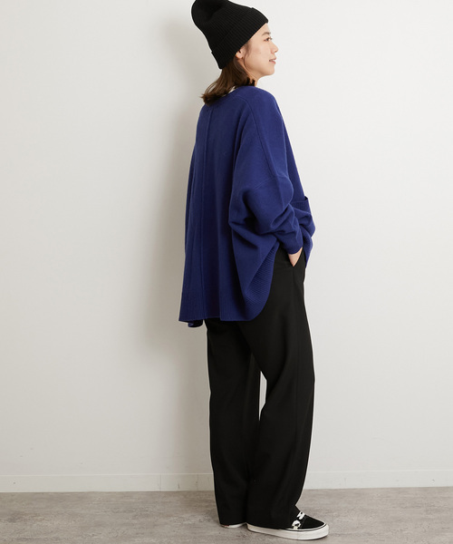 JOURNAL STANDARD relume(ジャーナルスタンダード レリューム)の「《一部WEB限定追加 / 新色》サーモサキソニー裏起毛パンツ(スラックス・レディース・ベージュ/ライトグレー/チャコールグレー/ブラック/ダークブルー/グレー/ブラウン・36/38/40)」の9枚目の写真
