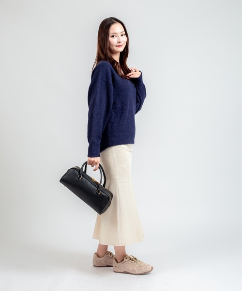 AULENTTI(オウレンティ)の「【AULENTTI/オウレンティ】横長ショルダーバッグ ボストンバッグ 2WAY(ボストンバッグ・レディース・ブラウン/ブラック・FREE)」の12枚目の写真