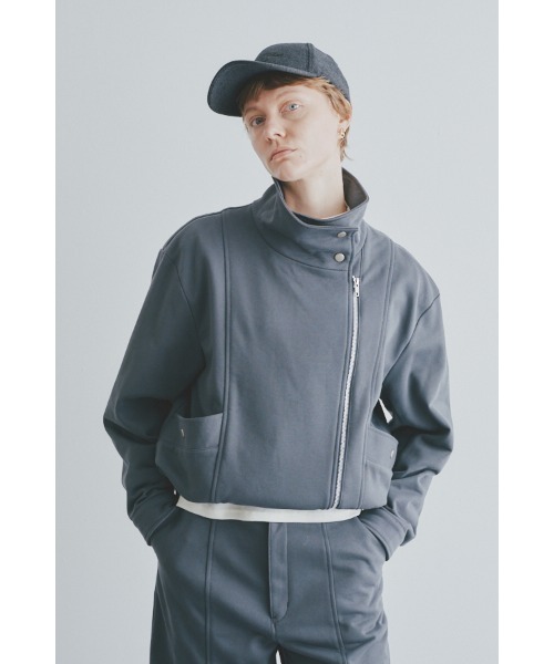 Muel Chic(ミュエルシック)の「Noct jacket ノクトジャケット(ライダースジャケット・レディース・アイボリー/チャコールグレー/ブラック・FREE)」の1枚目の写真