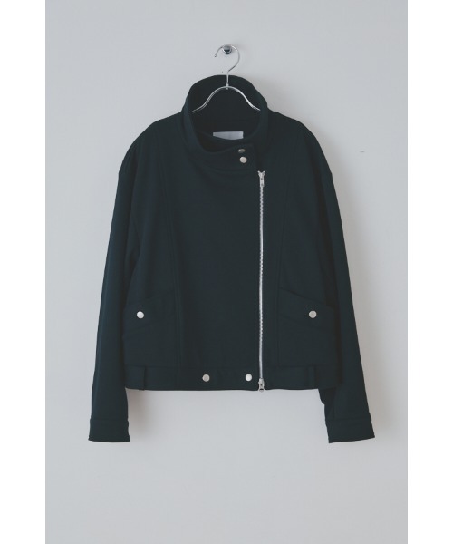 Muel Chic(ミュエルシック)の「Noct jacket ノクトジャケット(ライダースジャケット・レディース・アイボリー/チャコールグレー/ブラック・FREE)」の5枚目の写真