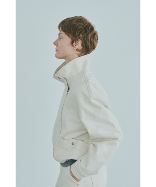 Muel Chic(ミュエルシック)の「Noct jacket ノクトジャケット(ライダースジャケット・レディース・アイボリー/チャコールグレー/ブラック・FREE)」の14枚目の写真