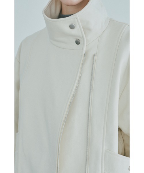 Muel Chic(ミュエルシック)の「Noct jacket ノクトジャケット(ライダースジャケット・レディース・アイボリー/チャコールグレー/ブラック・FREE)」の18枚目の写真