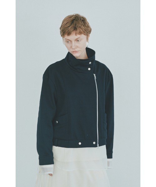 Muel Chic(ミュエルシック)の「Noct jacket ノクトジャケット(ライダースジャケット・レディース・アイボリー/チャコールグレー/ブラック・FREE)」の22枚目の写真