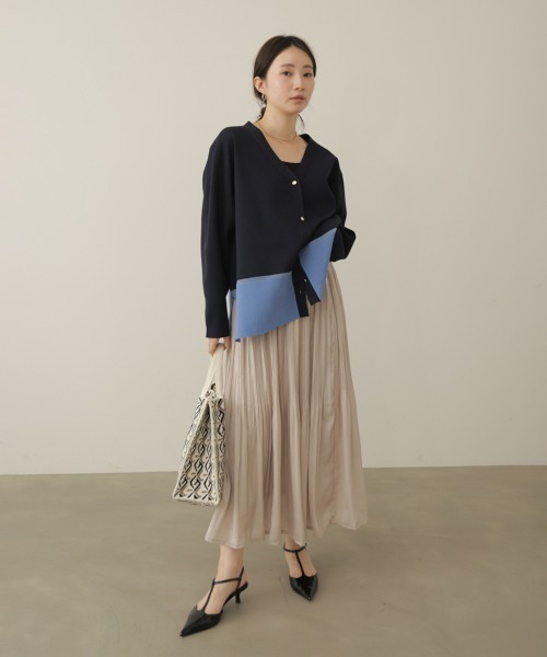 Bou Jeloud(ブージュルード)の「幾何学柄ニットトートバッグ(トートバッグ・レディース・オフホワイト/ブラック・ONESIZE)」の8枚目の写真