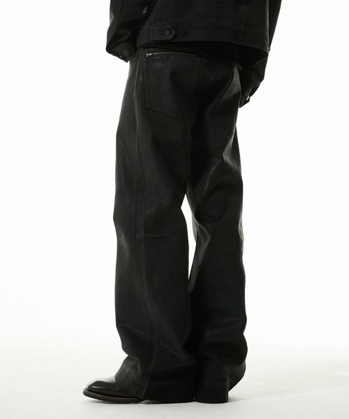 MUU STUDIO】Sharp Pocket Design Corded Denim Pants /シャープ