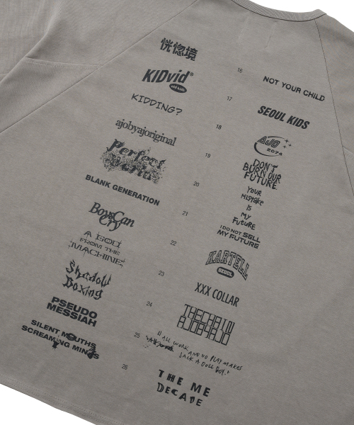 AJOBYAJO（アジョバイアジョ）の「10th Anniversary Raglan T-Shirt [WARM GRAY]（Tシャツ/カットソー・レディース・その他・MEDIUM/LARGE/X-LARGE）」の4枚目の写真