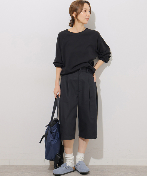 JOURNAL STANDARD relume(ジャーナルスタンダード レリューム)の「T/Cツイルバミューダパンツ(その他パンツ・レディース・ブラック/ブラウン・38/36)」の3枚目の写真