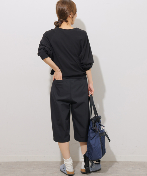 JOURNAL STANDARD relume(ジャーナルスタンダード レリューム)の「T/Cツイルバミューダパンツ(その他パンツ・レディース・ブラック/ブラウン・38/36)」の4枚目の写真