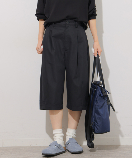 JOURNAL STANDARD relume(ジャーナルスタンダード レリューム)の「T/Cツイルバミューダパンツ(その他パンツ・レディース・ブラック/ブラウン・38/36)」の6枚目の写真