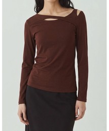【kiehtova】CUT OUT FIT TOPS/カットアウトフィットトップス