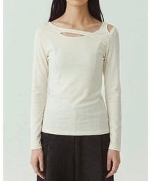 【kiehtova】CUT OUT FIT TOPS/カットアウトフィットトップス