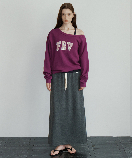 FRIVER07（フリバー07）の「FRV オフショルダースウェット [FRFA05LT07]_パープル（スウェット・レディース・ライトパープル・FREE）」の2枚目の写真