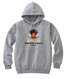 Moftique（モフティック） プルパーカー スウェット 裏毛 サクラブンチョウ 鳥 ペット アニマル プリント トップス メンズ ユニセックス