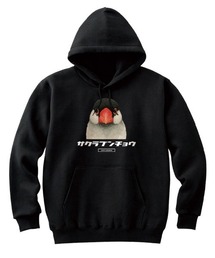 Moftique(モフティック) プルパーカー スウェット 裏毛 サクラブンチョウ 鳥 ペット アニマル プリント トップス メンズ ユニセックス