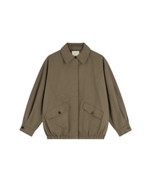 SIOT4207 オーバーサイズ ドルマン ブルゾン_Khaki brown