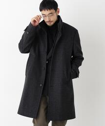 「NEW ON COAT」ウール/Nスタンドカラーコート
