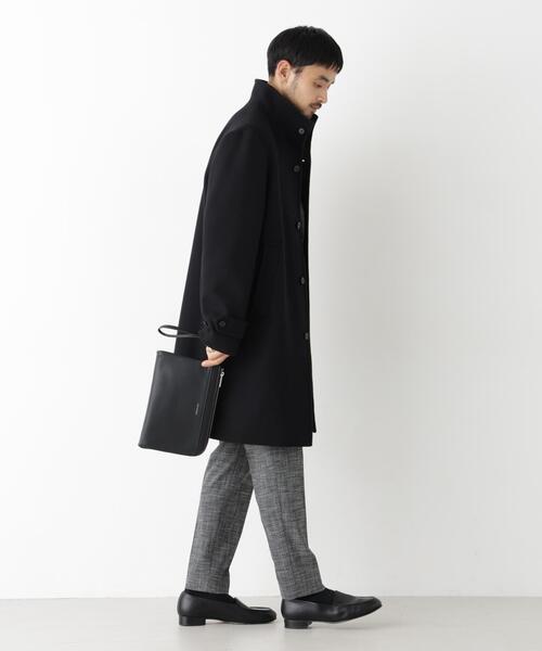 NANO universe（ナノユニバース）の「「NEW ON COAT」ウール/Nスタンドカラーコート（ステンカラーコート・メンズ・ネイビー/ブラック/その他1・L/S/M）」の8枚目の写真