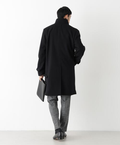NANO universe（ナノユニバース）の「「NEW ON COAT」ウール/Nスタンドカラーコート（ステンカラーコート・メンズ・ネイビー/ブラック/その他1・L/S/M）」の9枚目の写真