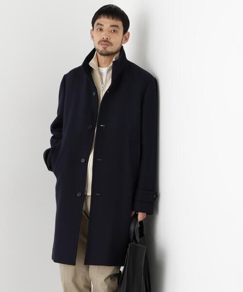 NANO universe（ナノユニバース）の「「NEW ON COAT」ウール/Nスタンドカラーコート（ステンカラーコート・メンズ・ネイビー/ブラック/その他1・L/S/M）」の10枚目の写真