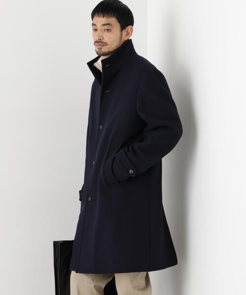 NANO universe（ナノユニバース）の「「NEW ON COAT」ウール/Nスタンドカラーコート（ステンカラーコート・メンズ・ネイビー/ブラック/その他1・L/S/M）」の11枚目の写真