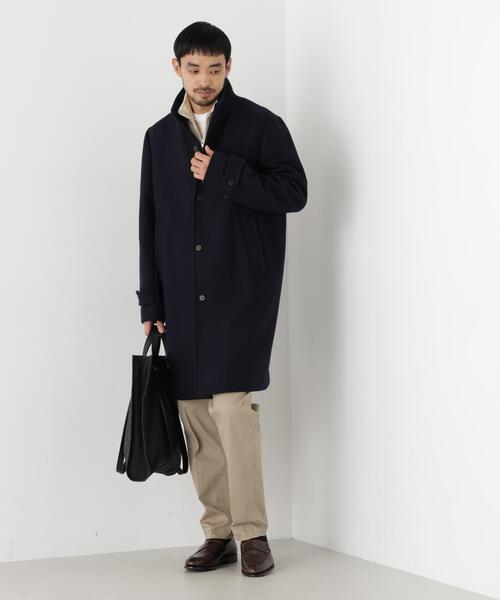 NANO universe（ナノユニバース）の「「NEW ON COAT」ウール/Nスタンドカラーコート（ステンカラーコート・メンズ・ネイビー/ブラック/その他1・L/S/M）」の14枚目の写真