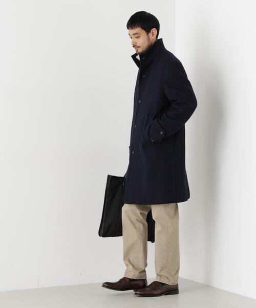 NANO universe（ナノユニバース）の「「NEW ON COAT」ウール/Nスタンドカラーコート（ステンカラーコート・メンズ・ネイビー/ブラック/その他1・L/S/M）」の15枚目の写真