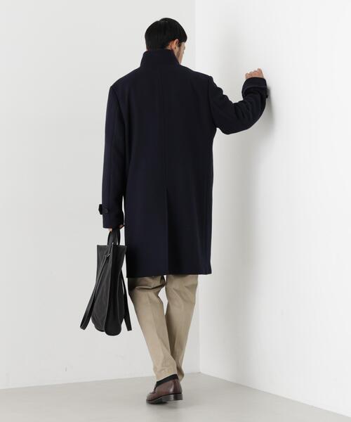 NANO universe（ナノユニバース）の「「NEW ON COAT」ウール/Nスタンドカラーコート（ステンカラーコート・メンズ・ネイビー/ブラック/その他1・L/S/M）」の16枚目の写真