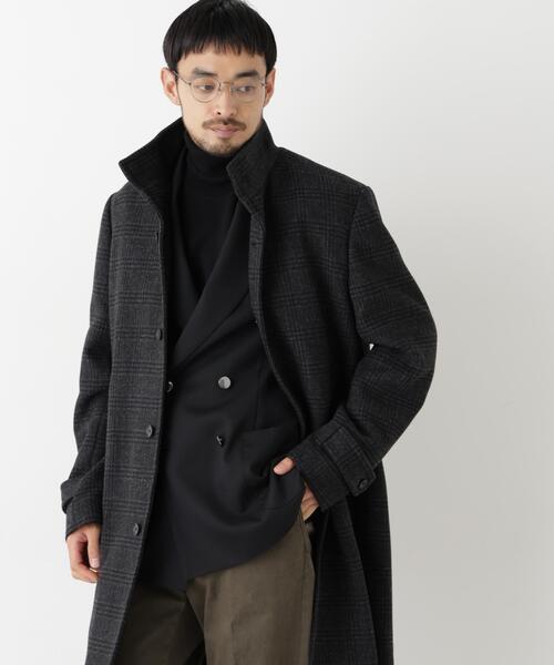 NANO universe（ナノユニバース）の「「NEW ON COAT」ウール/Nスタンドカラーコート（ステンカラーコート・メンズ・ネイビー/ブラック/その他1・L/S/M）」の18枚目の写真