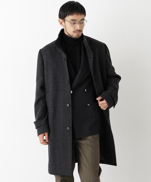 NANO universe（ナノユニバース）の「「NEW ON COAT」ウール/Nスタンドカラーコート（ステンカラーコート・メンズ・ネイビー/ブラック/その他1・L/S/M）」の19枚目の写真
