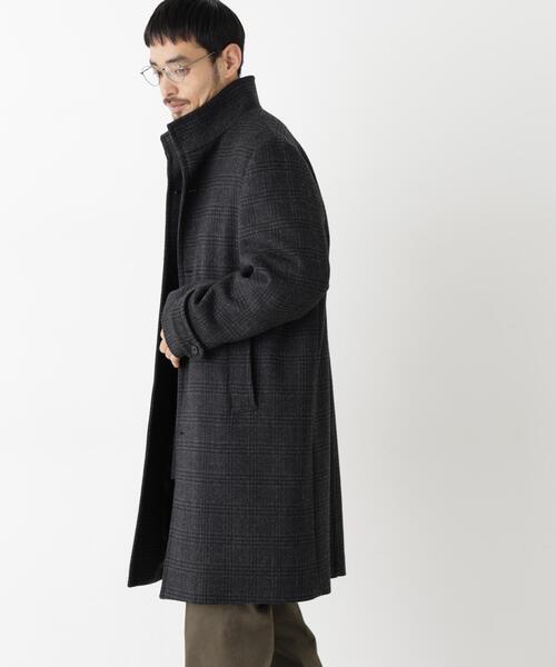 NANO universe（ナノユニバース）の「「NEW ON COAT」ウール/Nスタンドカラーコート（ステンカラーコート・メンズ・ネイビー/ブラック/その他1・L/S/M）」の20枚目の写真