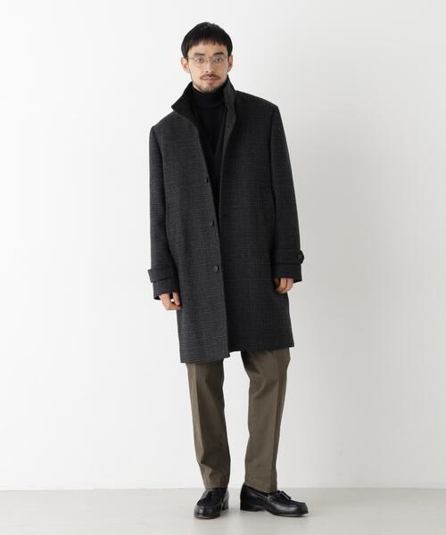 NANO universe（ナノユニバース）の「「NEW ON COAT」ウール/Nスタンドカラーコート（ステンカラーコート・メンズ・ネイビー/ブラック/その他1・L/S/M）」の21枚目の写真
