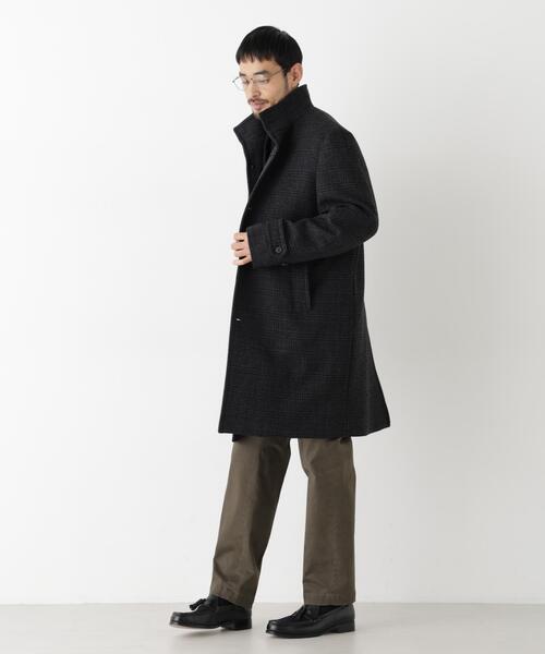 NANO universe（ナノユニバース）の「「NEW ON COAT」ウール/Nスタンドカラーコート（ステンカラーコート・メンズ・ネイビー/ブラック/その他1・L/S/M）」の22枚目の写真