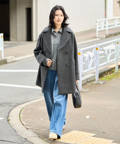TICCA(ティッカ)の「別注【TICCA / ティッカ】テントコート(その他アウター・レディース・チャコールグレー/ネイビー・FREE)」の5枚目の写真
