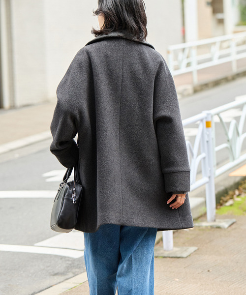 TICCA(ティッカ)の「別注【TICCA / ティッカ】テントコート(その他アウター・レディース・チャコールグレー/ネイビー・FREE)」の7枚目の写真