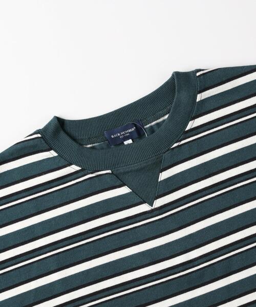 BACK NUMBER(バックナンバー)の「《ガゼット付き》マルチボーダーロンT(Tシャツ/カットソー・メンズ・グリーン系その他4/オレンジ系その他4/ブルー系その他4・04/03/05)」の16枚目の写真