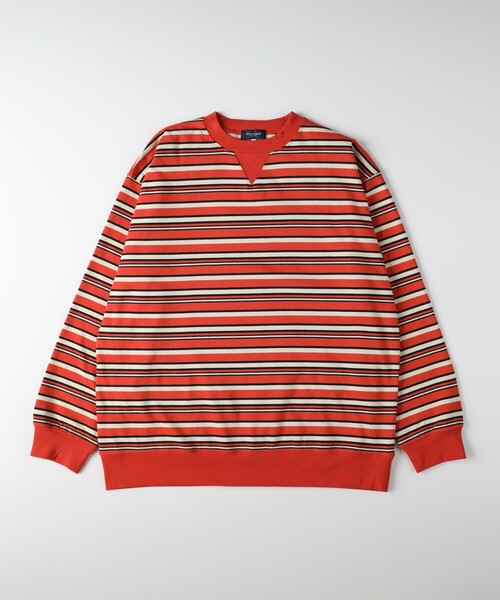 BACK NUMBER(バックナンバー)の「《ガゼット付き》マルチボーダーロンT(Tシャツ/カットソー・メンズ・グリーン系その他4/オレンジ系その他4/ブルー系その他4・04/03/05)」の20枚目の写真