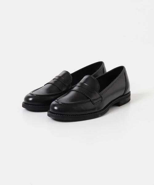eness（エネス）の「ENESS　カウレザーコインローファー（ローファー・レディース・ブラウン/ブラック・39/38/37）」の2枚目の写真