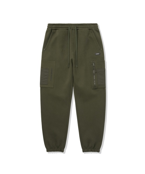 LIFE WORK（ライフワーク）の「L1 ウーブンポケットカーゴジョガーパンツ（スウェットパンツ・メンズ・ブラック/カーキ・LARGE/MEDIUM）」の2枚目の写真
