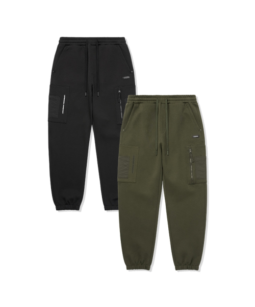 LIFE WORK（ライフワーク）の「L1 ウーブンポケットカーゴジョガーパンツ（スウェットパンツ・メンズ・ブラック/カーキ・LARGE/MEDIUM）」の3枚目の写真