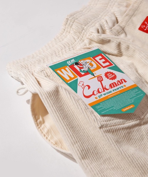COOKMAN(クックマン)の「Cookman クックマン シェフパンツ Chef Pants Semiwide Corduroy Cream(その他パンツ・メンズ・オフホワイト・MEDIUM/LARGE)」の16枚目の写真