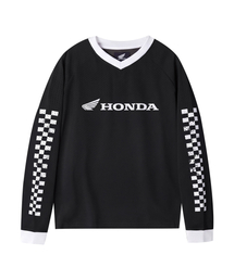 Checkerboard Moto Jersey Black