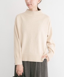 ショルダーリブハイネックニット