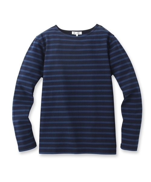 THE SHOP TK （ザ ショップ ティーケー ）の「バスクボーダーシャツ（Tシャツ/カットソー・メンズ・ブルー系1/ネイビー/グレー/ブルー/グレー系1/レッド・03/02/04）」の4枚目の写真