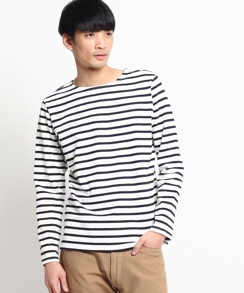 THE SHOP TK （ザ ショップ ティーケー ）の「バスクボーダーシャツ（Tシャツ/カットソー・メンズ・ブルー系1/ネイビー/グレー/ブルー/グレー系1/レッド・03/02/04）」の10枚目の写真