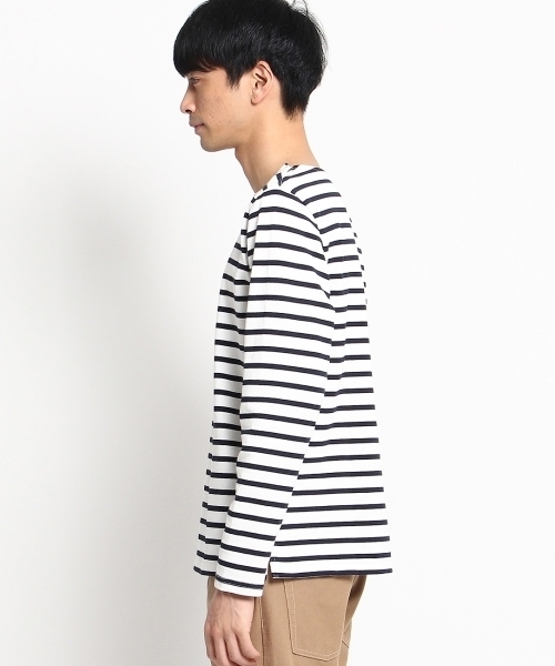 THE SHOP TK （ザ ショップ ティーケー ）の「バスクボーダーシャツ（Tシャツ/カットソー・メンズ・ブルー系1/ネイビー/グレー/ブルー/グレー系1/レッド・03/02/04）」の11枚目の写真