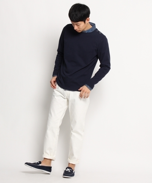 THE SHOP TK （ザ ショップ ティーケー ）の「バスクボーダーシャツ（Tシャツ/カットソー・メンズ・ブルー系1/ネイビー/グレー/ブルー/グレー系1/レッド・03/02/04）」の15枚目の写真