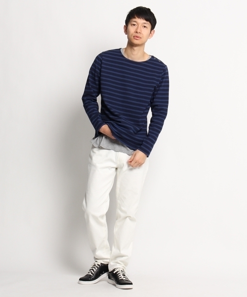 THE SHOP TK （ザ ショップ ティーケー ）の「バスクボーダーシャツ（Tシャツ/カットソー・メンズ・ブルー系1/ネイビー/グレー/ブルー/グレー系1/レッド・03/02/04）」の16枚目の写真